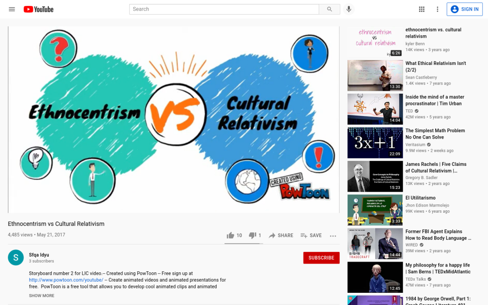 Visit website for Ethnocentrism vs. Cultural Relativism