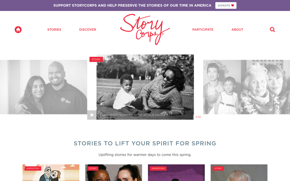 Visit website for StoryCorps