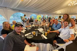 Post-game golfers and guests enjoyed the Summer Soiree under the tent. Thank you to our dinner sponsor, The Riccardi Family!